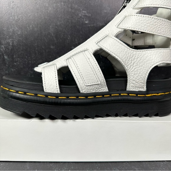 DOC OLSON ZIPPED MILLED NAPPA LEATHER STRAP GLADIATOR SANDALS WOMENS SIZE 8 NEW - Picture 8 of 10